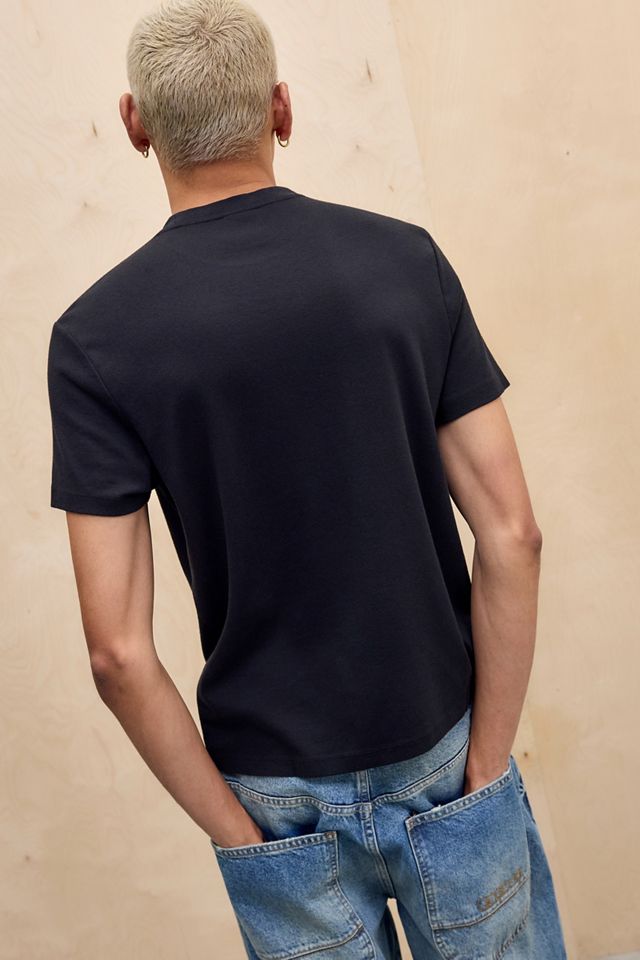 Maglietta a maniche corte slim nera UO #3