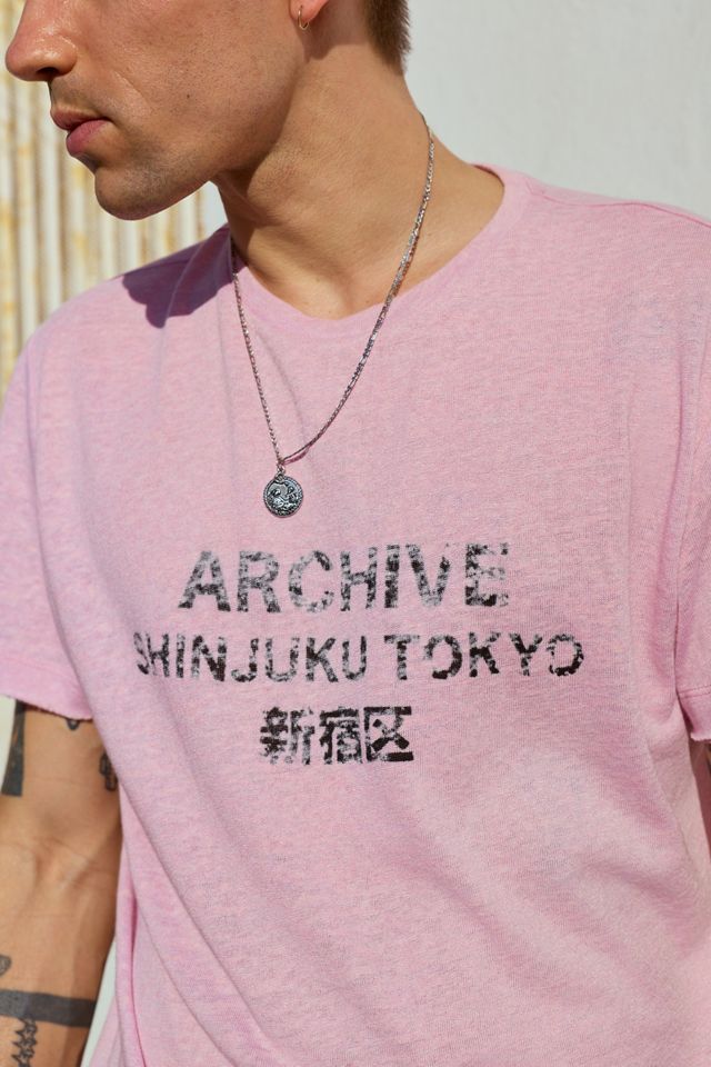 UO Pink Archive Short Sleeve Slub T-Shirt #2