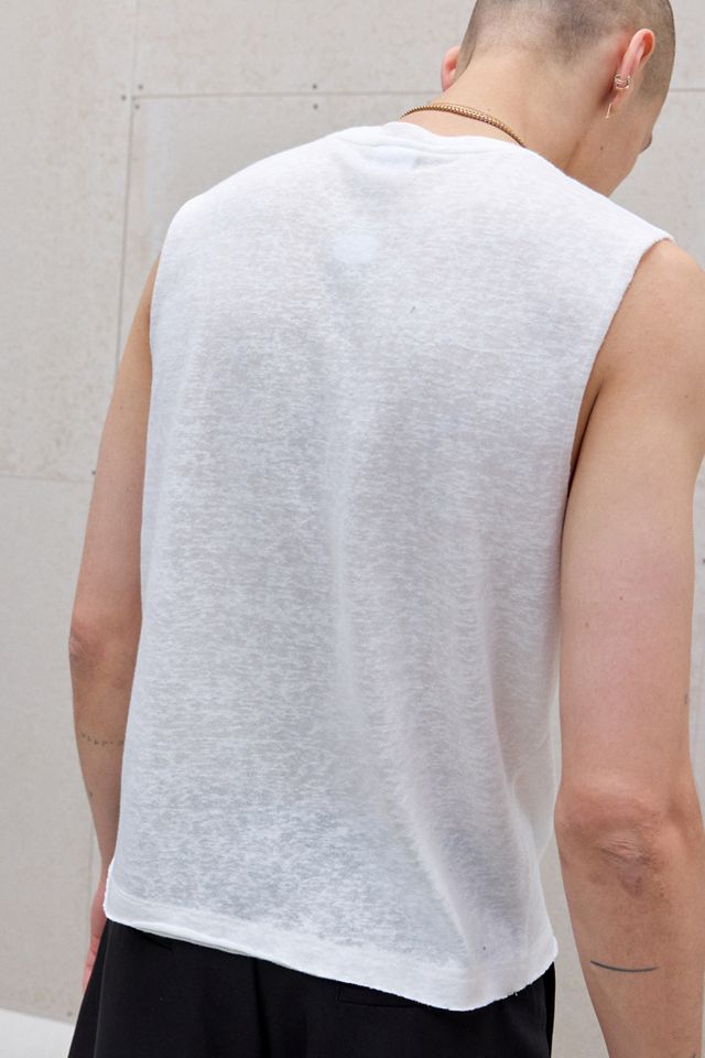 Archivis Archive Ecru Slub Vest #3