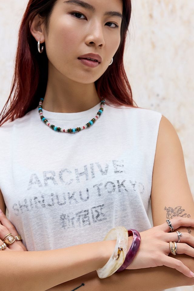 Archivis Archive Ecru Slub Vest #8