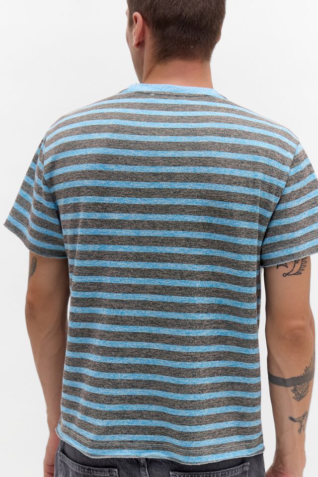 Archivis Archive Stripe Short Sleeve Slub Graphic Tee #3