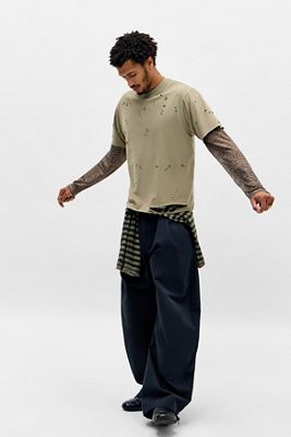 Archivis Distressed Kurzarm-T-Shirt