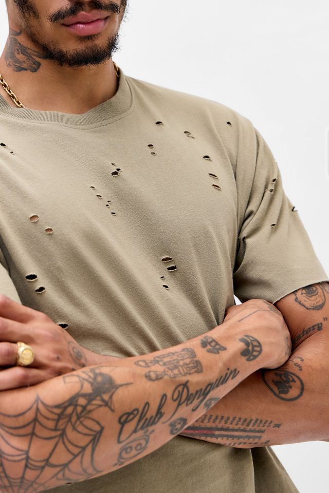 Archivis Distressed Kurzarm-T-Shirt #2