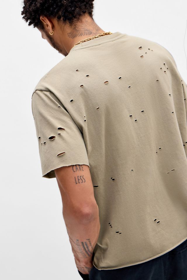 Archivis Distressed Kurzarm-T-Shirt #3