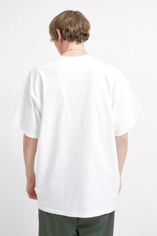 Camiseta blanca con estampado geográfico bordado de UO #3