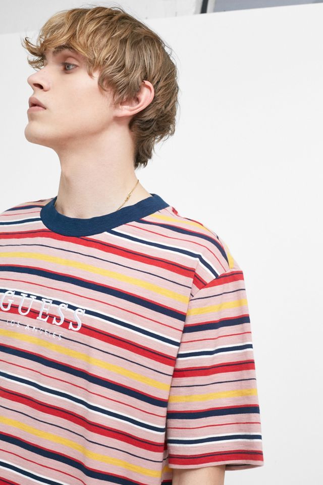 GUESS Originals Pop Art Multi-Stripe Short-Sleeve T-Shirt #2
