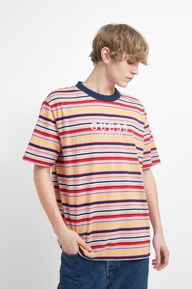 GUESS Originals Pop Art Multi-Stripe Short-Sleeve T-Shirt #4