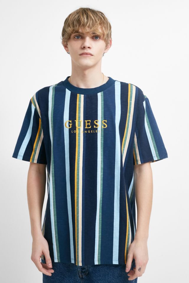 GUESS Originals Sayer Blue Short-Sleeve T-Shirt | Urban UK