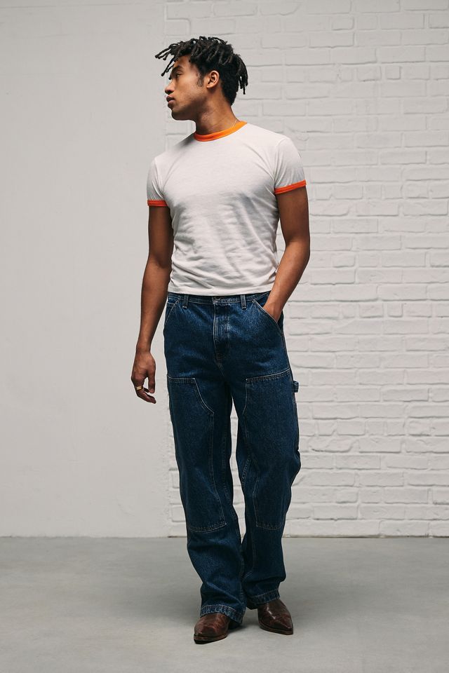 BDG Orange Frankie Ringer T-Shirt | Urban Outfitters UK