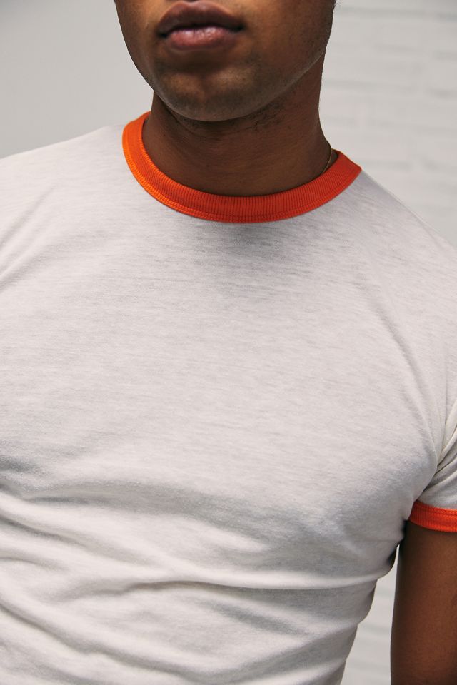 BDG Orange Frankie Ringer T-Shirt | Urban Outfitters UK