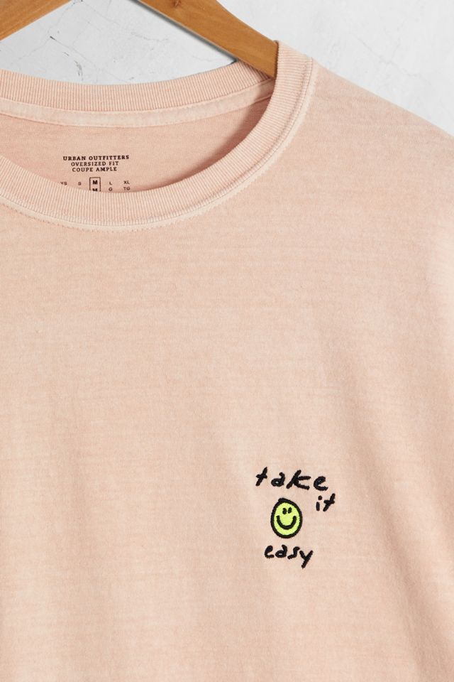 UO – T-Shirt „Take It Easy“ mit Stickerei für ihn #1