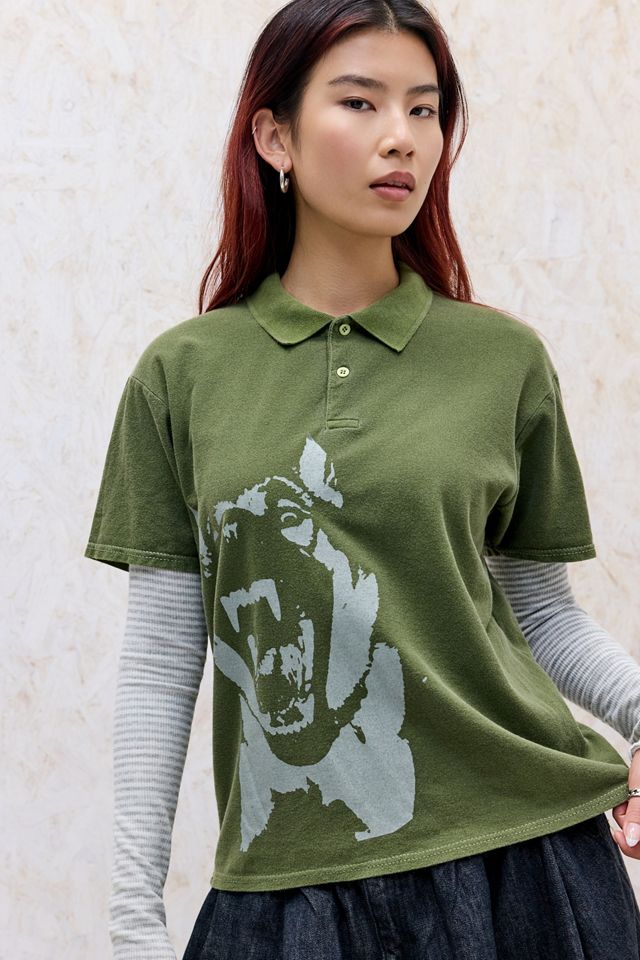 Camiseta Polo para Perro Archivis Khaki #6