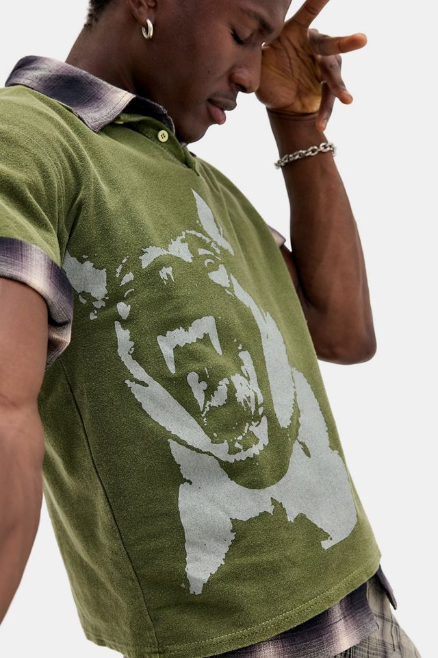 Camiseta Polo para Perro Archivis Khaki #9