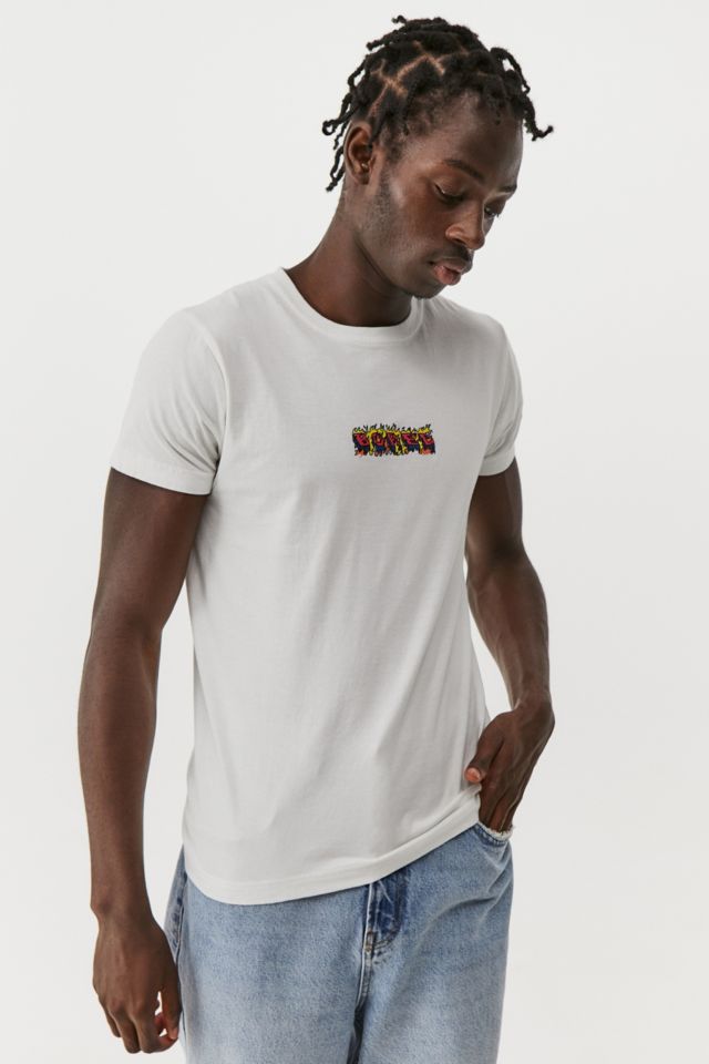 UO White Bored Shrunken T-Shirt | Urban Outfitters UK