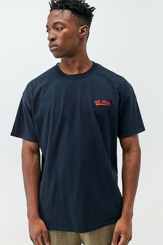 iets frans... Black Script Embroidered T-Shirt | Urban Outfitters UK
