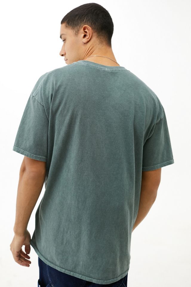 UO – T-Shirt „Atlanta“ in Blaugrün mit Stickerei #1