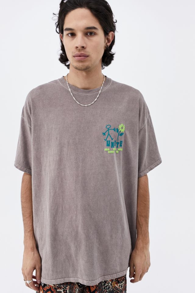 UO Grey Unite T-Shirt | Urban Outfitters UK