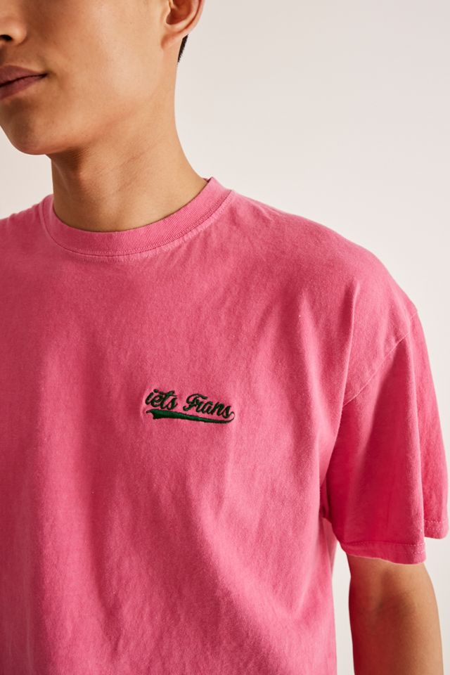 iets frans... Pink Script Embroidered T-Shirt #2