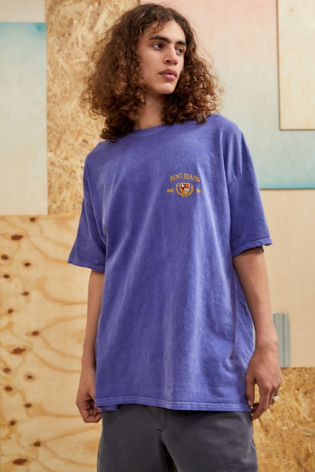 BDG Blue Crest T-Shirt | Urban Outfitters UK