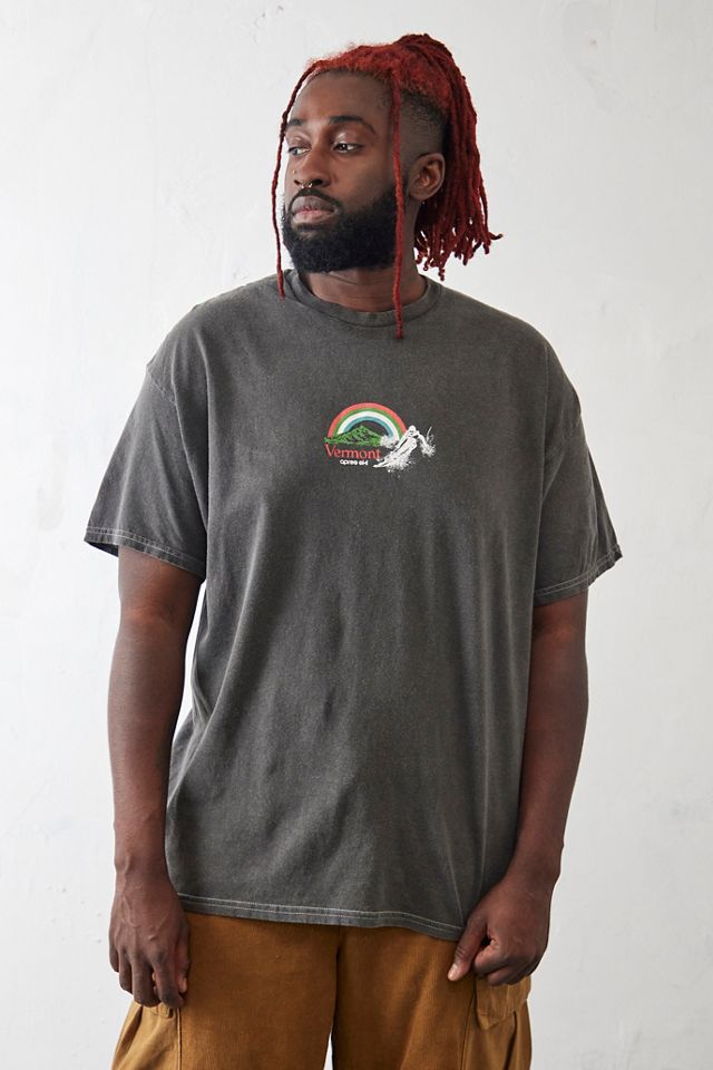 UO Overdyed Black Vermont T-Shirt  #1
