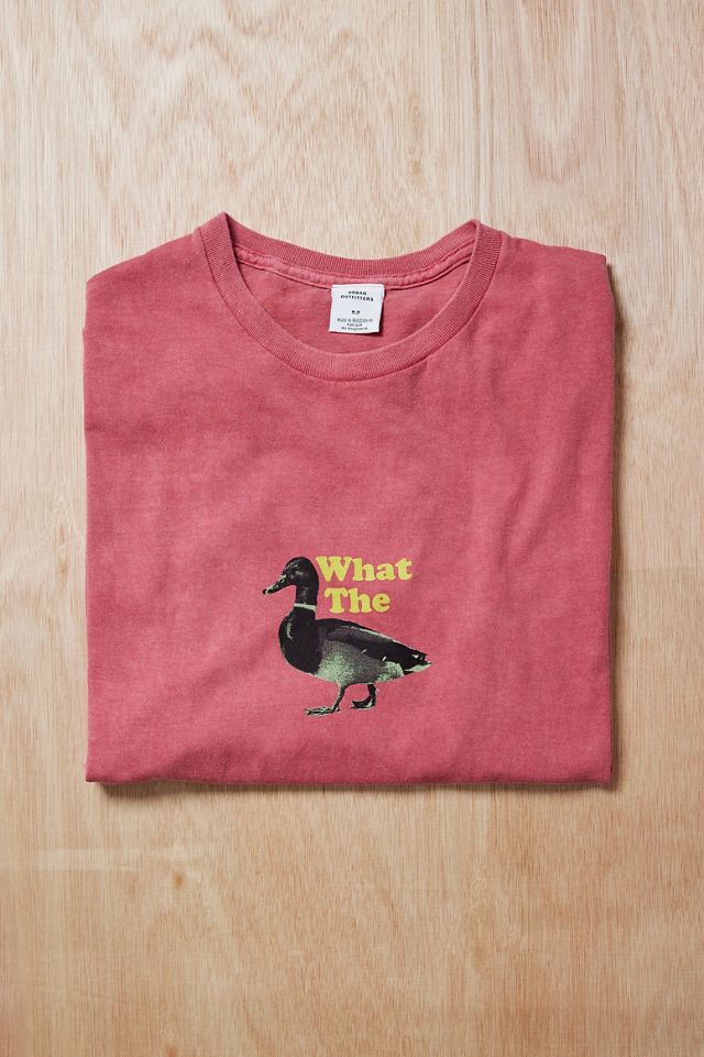 UO Red What The Duck T-Shirt  #4