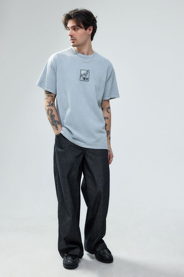 UO Grigio Giapponese Pianta T-Shirt #2