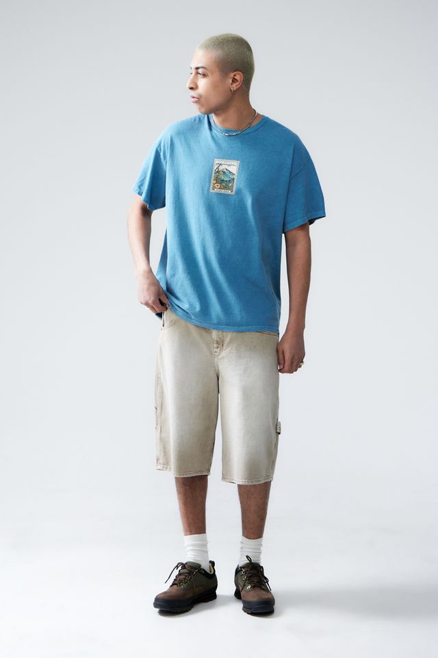 T-shirt UO Bleu Mini Motif Montagne #2