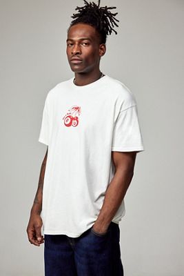 UO Weiß Kirschen Roll T-Shirt