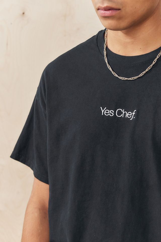 Camiseta UO Solid Black Yes Chef #1