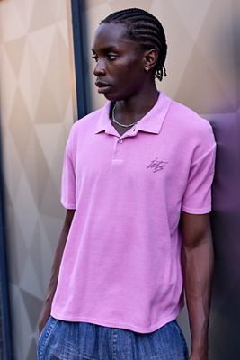 iets frans... Script Geschrumpftes Poloshirt