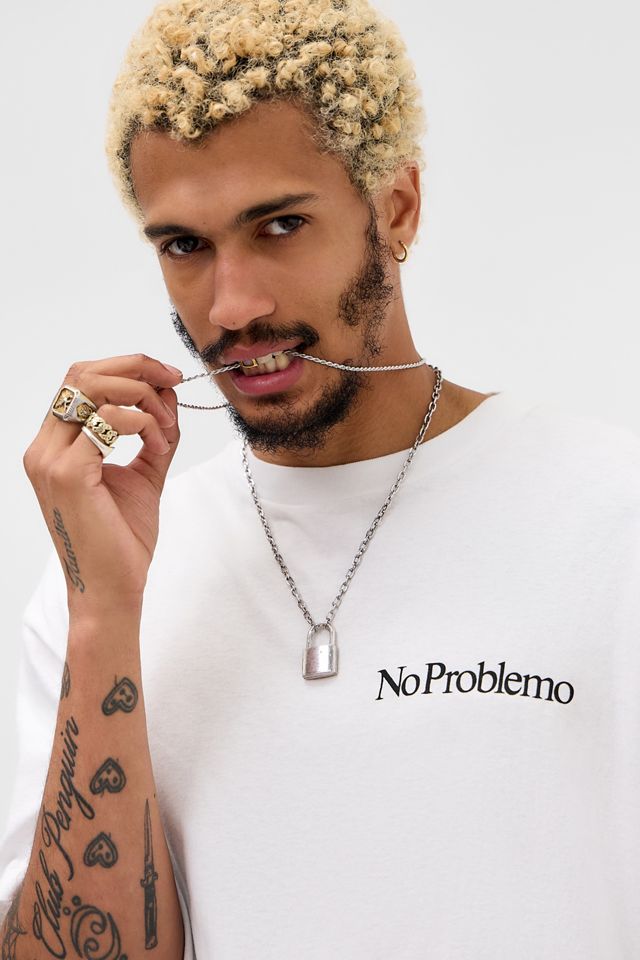 Camiseta No Problemo Mini Logo Blanca #1