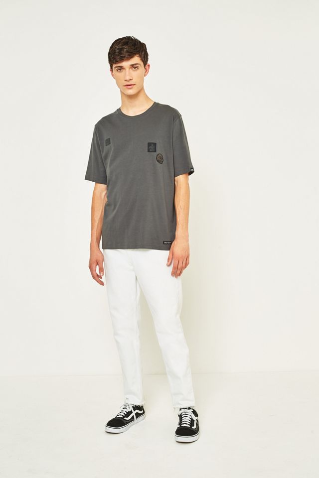 Camiseta barata Monday Multi Patch Dark Grey #4