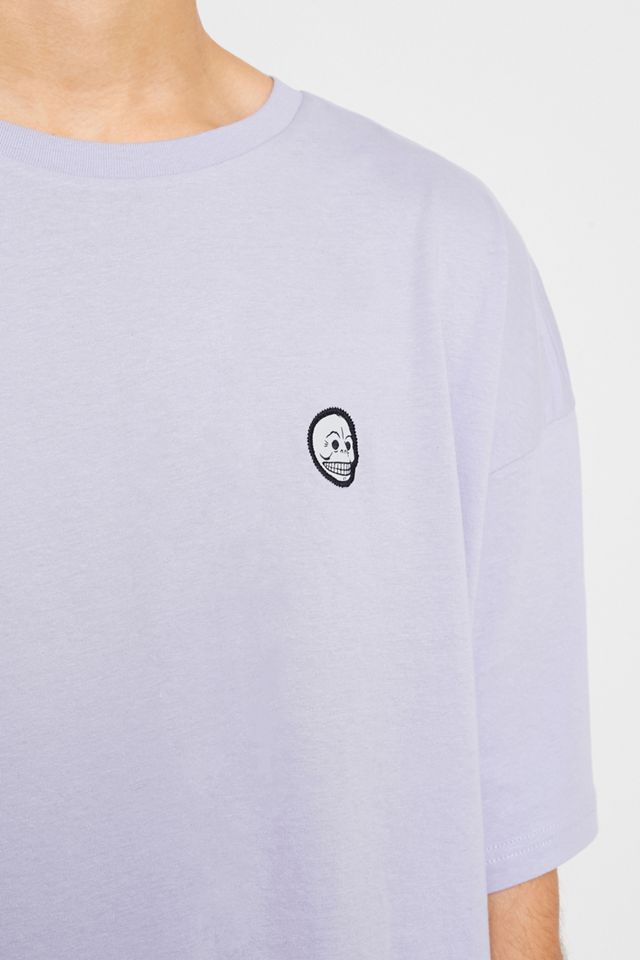 Cheap Monday Squad Skull Lilac T-Shirt #1