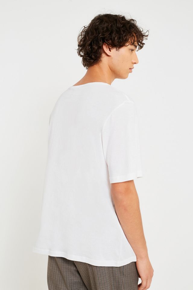 Economico lunedì spaziosa T-shirt bianca #2