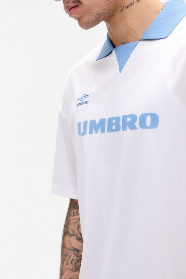 Umbro UO Exklusives Weißes T-Shirt mit Kragen #2