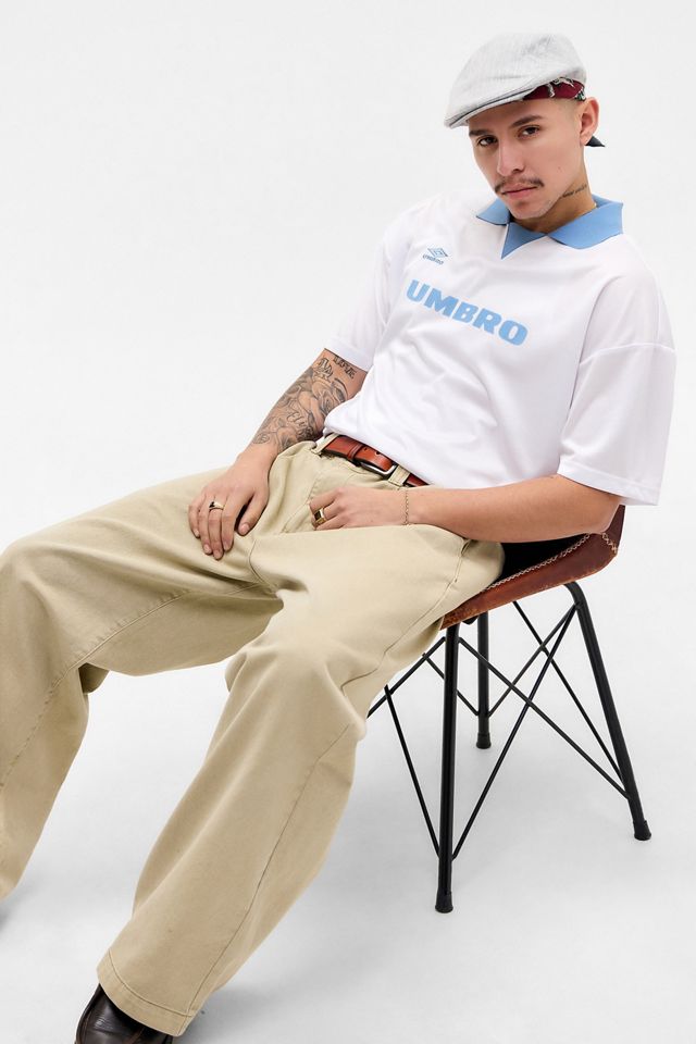 Umbro UO Exklusives Weißes T-Shirt mit Kragen #3