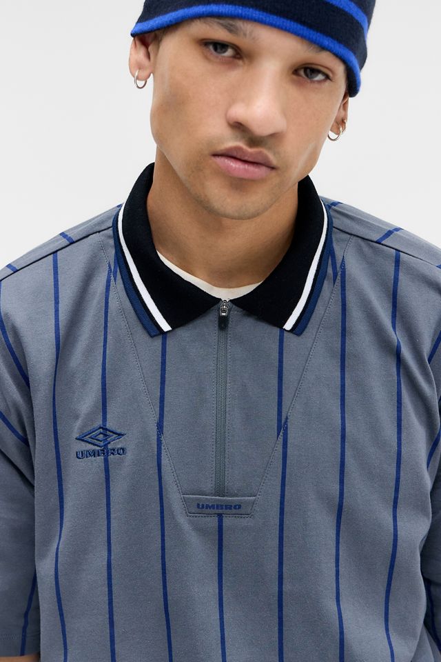 Camisa Polo Gris con Rayas Finas Exclusiva de UO Umbro #1
