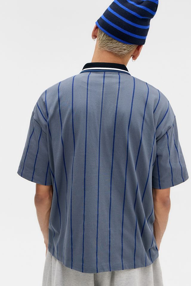 Camisa Polo Gris con Rayas Finas Exclusiva de UO Umbro #3