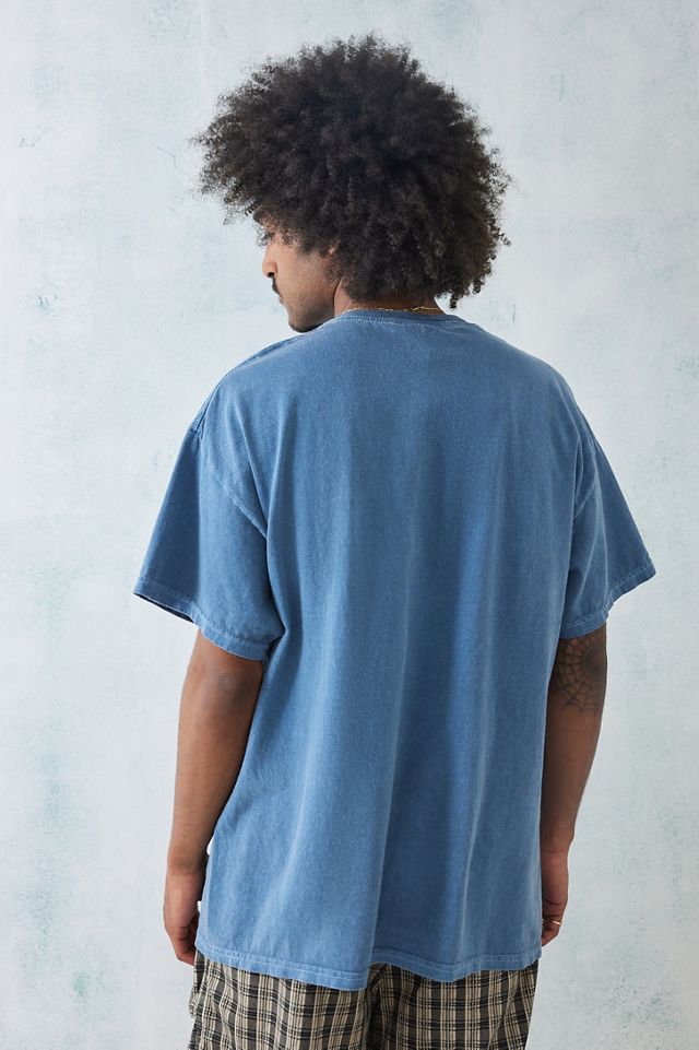 UO - T-shirt à broderie Hokusai bleu  #3