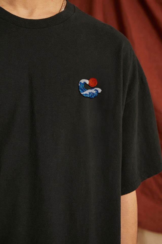 Wave Embroidered Logo T-Shirt