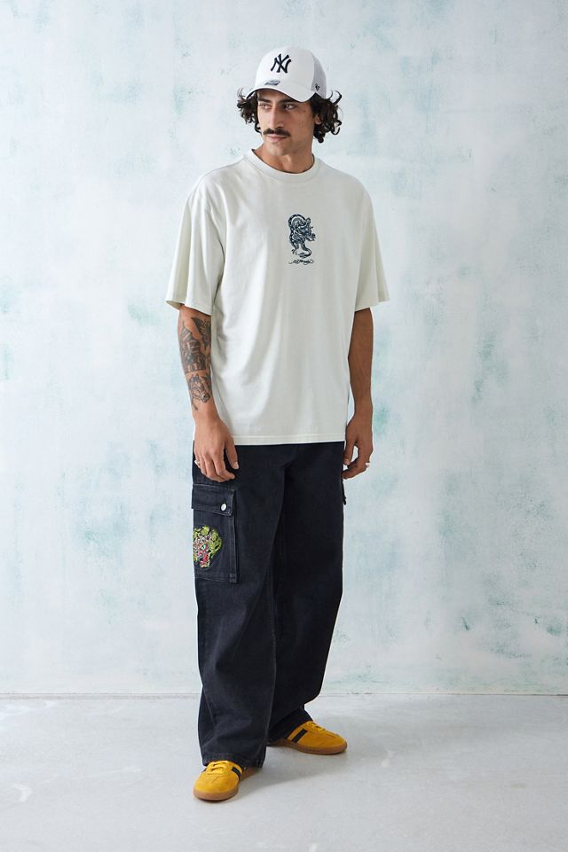 Ed Hardy - T-shirt Dragon Soul blanc, exclusivité UO #2