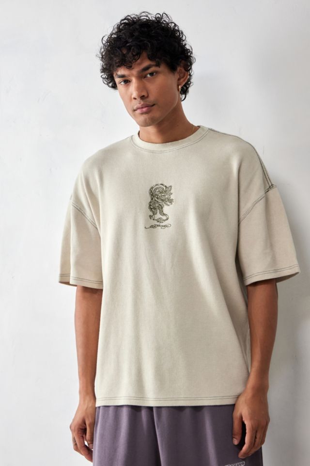 Ed Hardy UO Exclusive Dragon Soul Waffle T-Shirt | Urban Outfitters UK