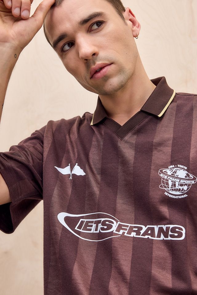 iets frans... T-shirt de football marron à manches courtes #1