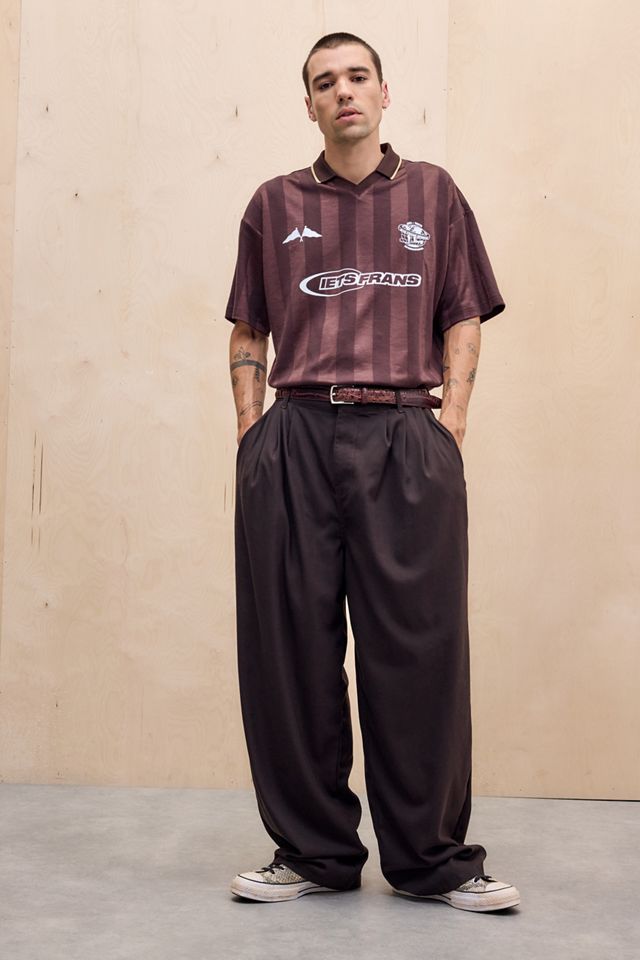 iets frans... T-shirt de football marron à manches courtes #2