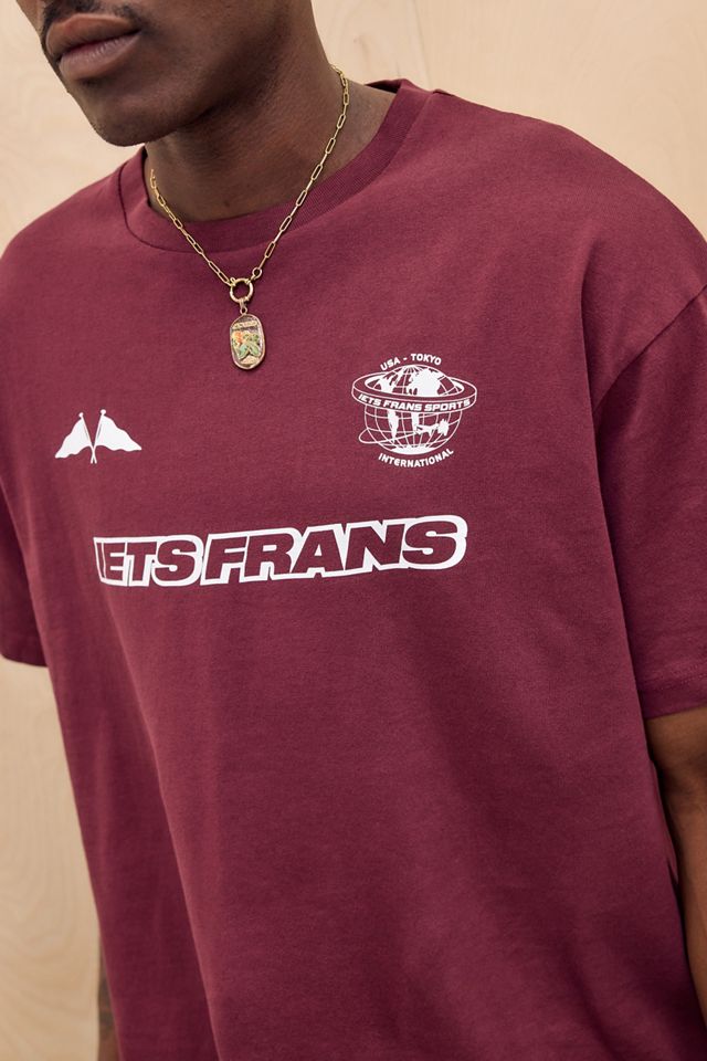 Camiseta Borgoña con Logo de Fútbol iets frans... #2