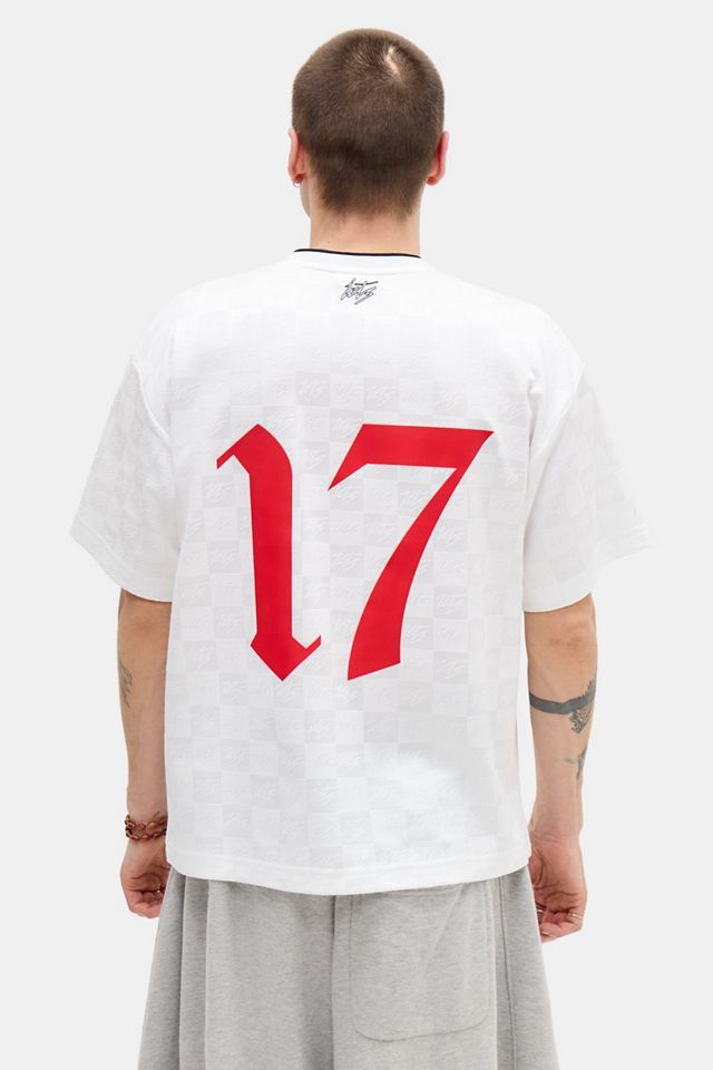 iets frans... White Check Short Sleeve Football Shirt #1
