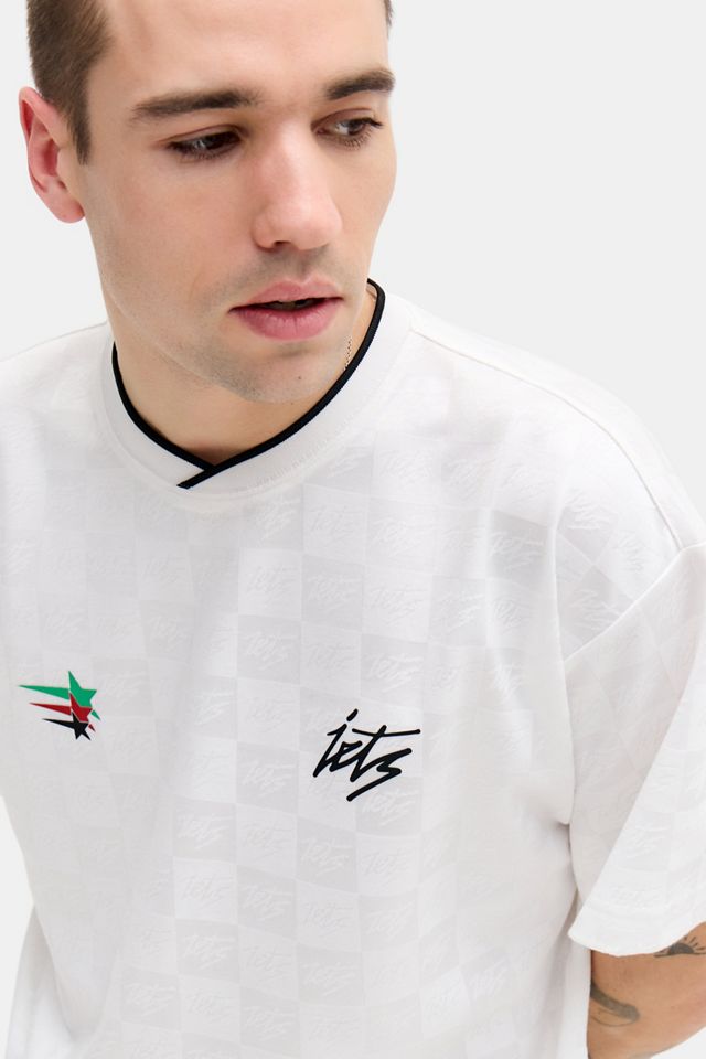 iets frans... White Check Short Sleeve Football Shirt #3