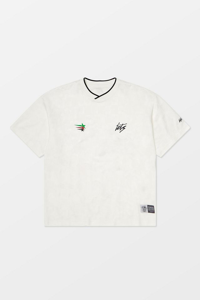 iets frans... White Check Short Sleeve Football Shirt #4