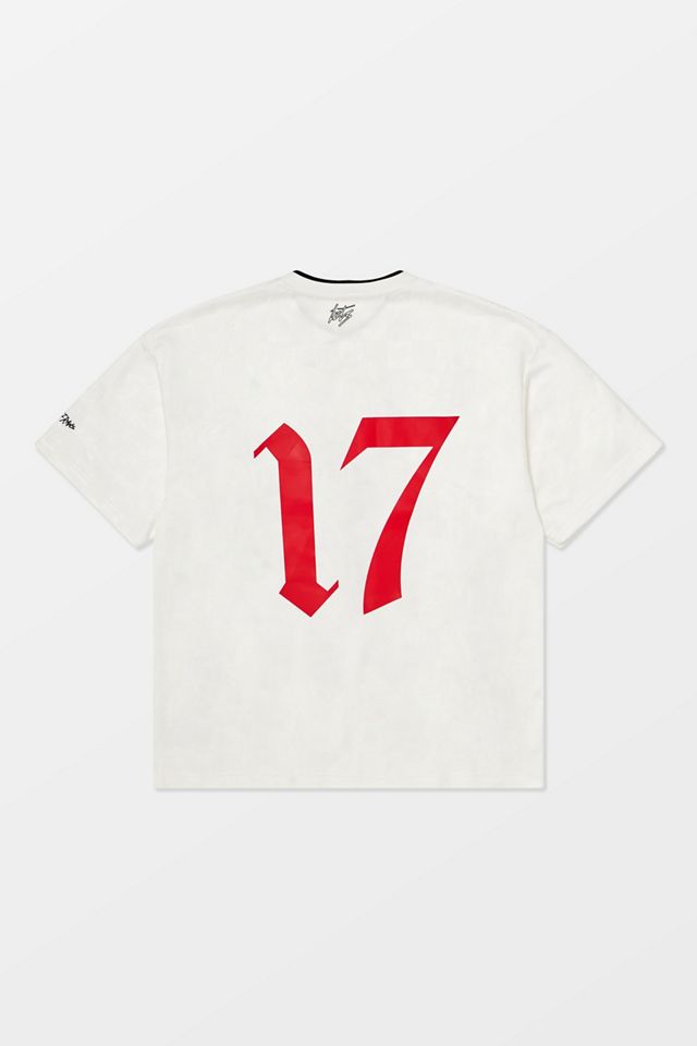 iets frans... White Check Short Sleeve Football Shirt #5