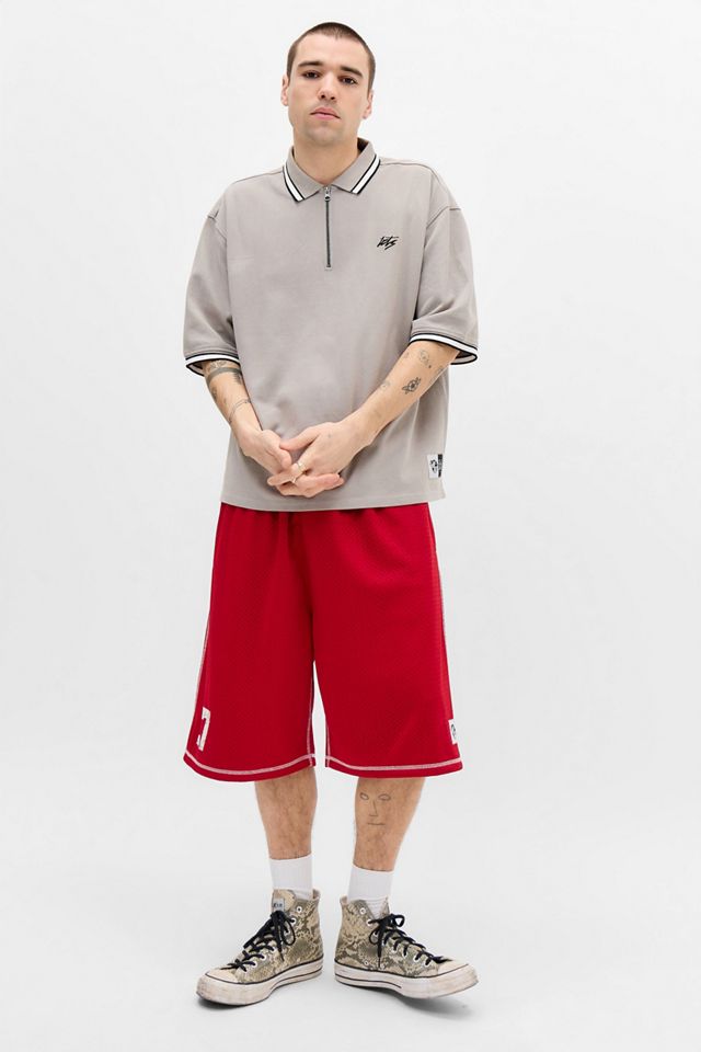 iets frans... Taupe Short Sleeve Polo Shirt #1